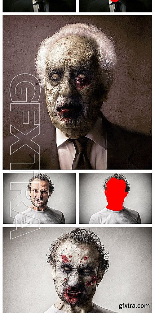 GraphicRiver - Zombie Photoshop Action 13077710