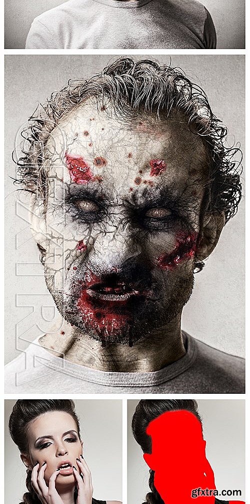 GraphicRiver - Zombie Photoshop Action 13077710