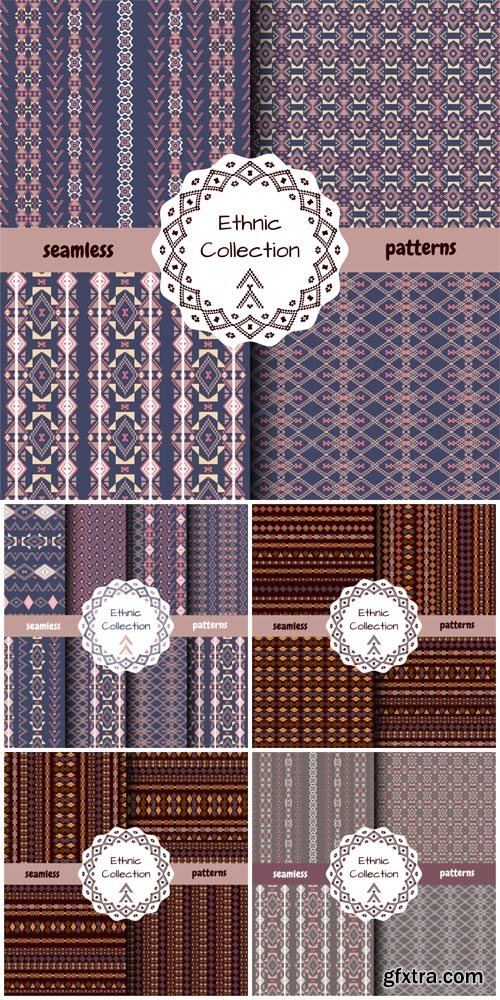 Ethnic patterns, vector collection