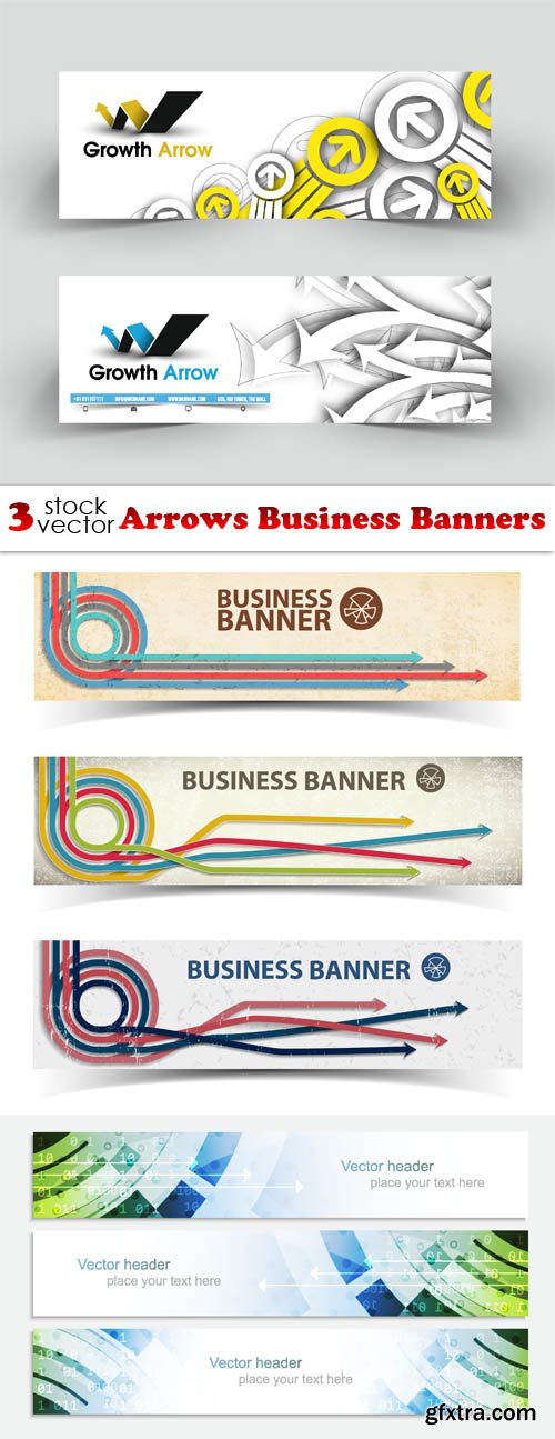 Vectors - Arrows Business Banners