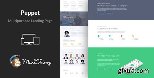 ThemeForest - Puppet v1.0 - Multipurpose Landing Page Template - 12451290