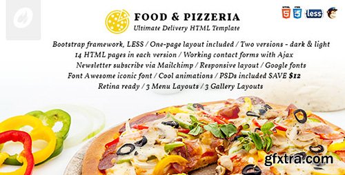 ThemeForest - Food & Pizzeria v1.0 - Ultimate Delivery HTML5 Template - 12534471