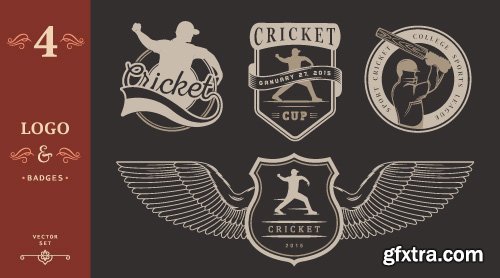 Logos Icons and Badges set vector