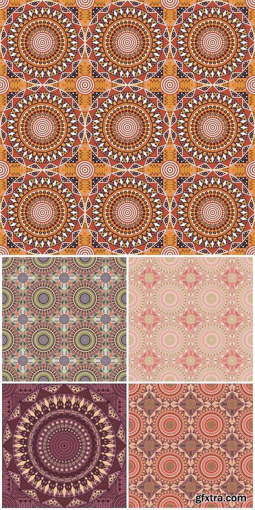 Vector background with geometric patterns