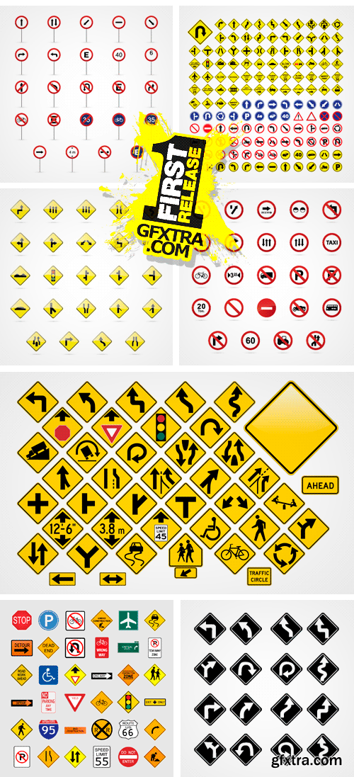 Amazing SS - Traffic Signs, 25xEPS