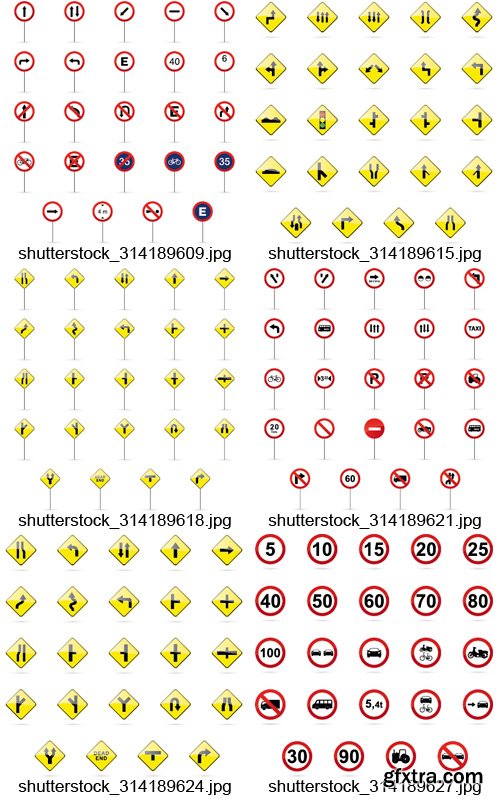 Amazing SS - Traffic Signs, 25xEPS