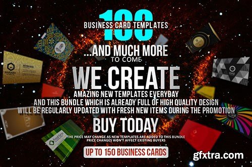 CreativeMarket 100 Massive Business Card Bundle 358558