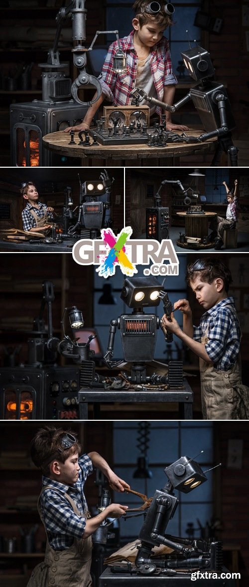 Stock Photo - Boy Mechanic