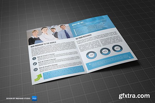 CreativeMarket Corporate Bifold Brochure Vol 06 - 388643