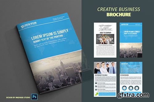 CreativeMarket Corporate Bifold Brochure Vol 06 - 388643