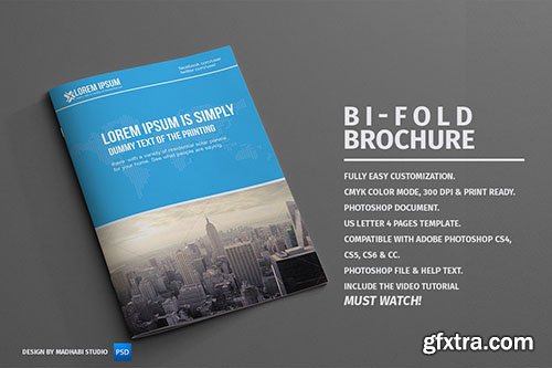 CreativeMarket Corporate Bifold Brochure Vol 06 - 388643