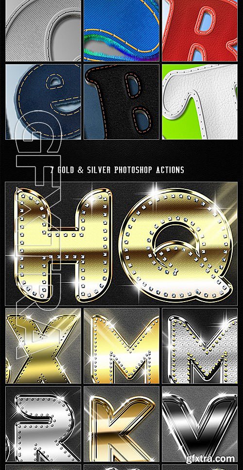 GraphicRiver - 47 Text Photoshop Actions - Bundle 3 12981239