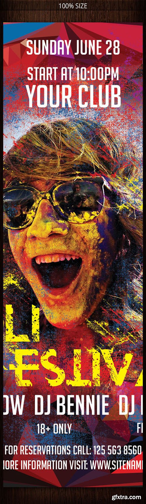 CreativeMarket Holi - Festival Of Colors Flyer