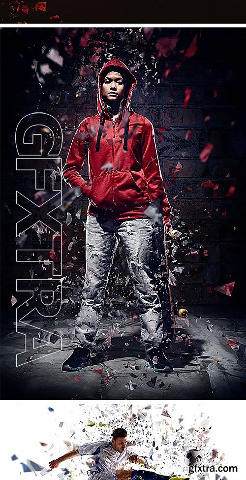 GraphicRiver - Shatter2 Photoshop Action 13001535