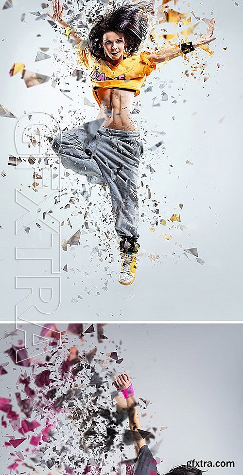 GraphicRiver - Shatter2 Photoshop Action 13001535