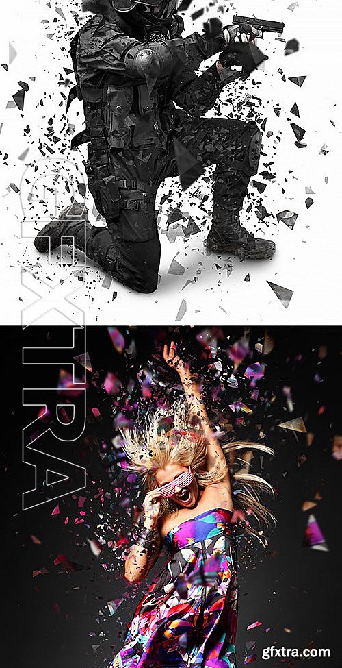 GraphicRiver - Shatter2 Photoshop Action 13001535