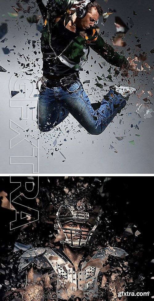 GraphicRiver - Shatter2 Photoshop Action 13001535