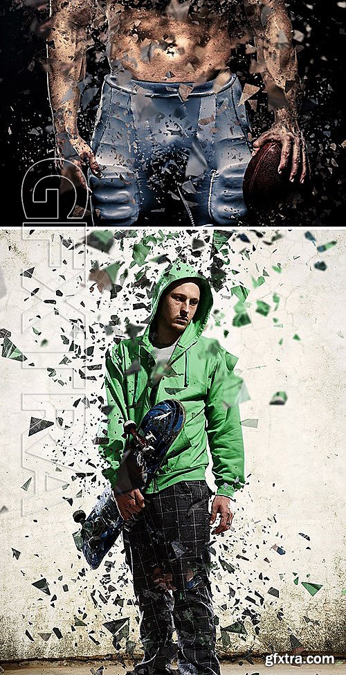 GraphicRiver - Shatter2 Photoshop Action 13001535