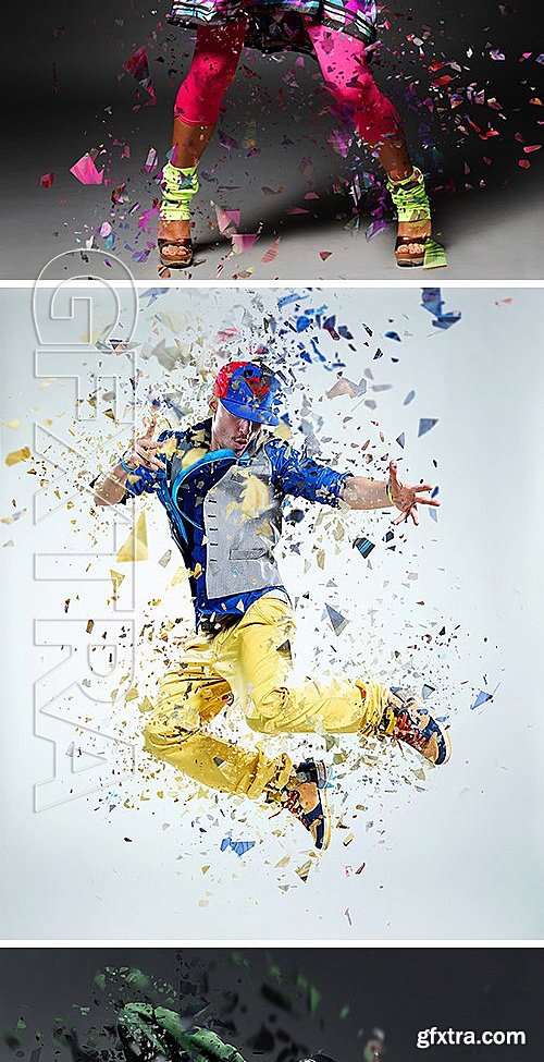 GraphicRiver - Shatter2 Photoshop Action 13001535