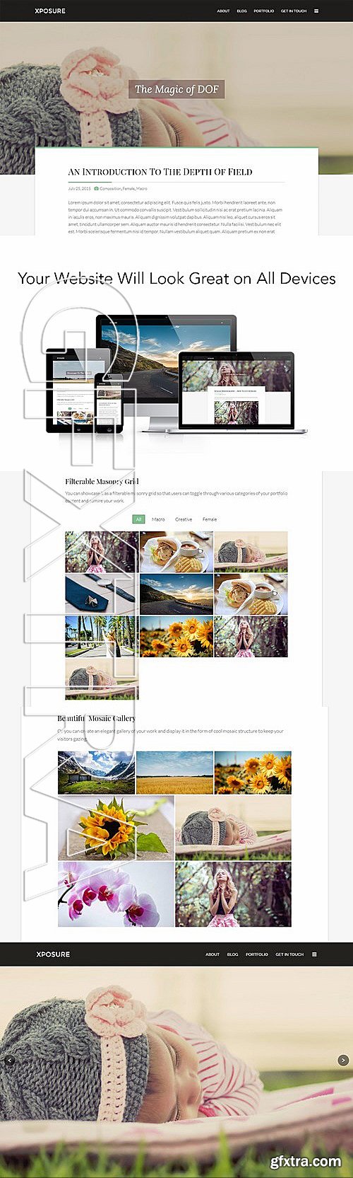 CM - Xposure WordPress Photography Theme 38494