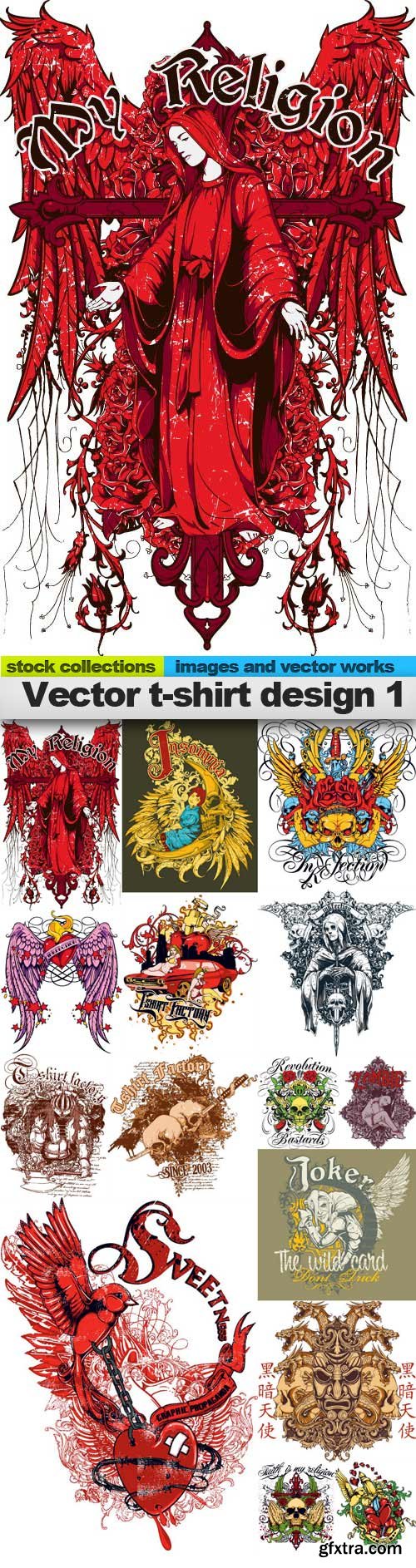 Vector t-shirt design 1, 15 x EPS