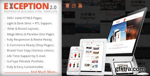 ThemeForest - EXCEPTION v2.02 - Responsive Business HTML Template - 8825658