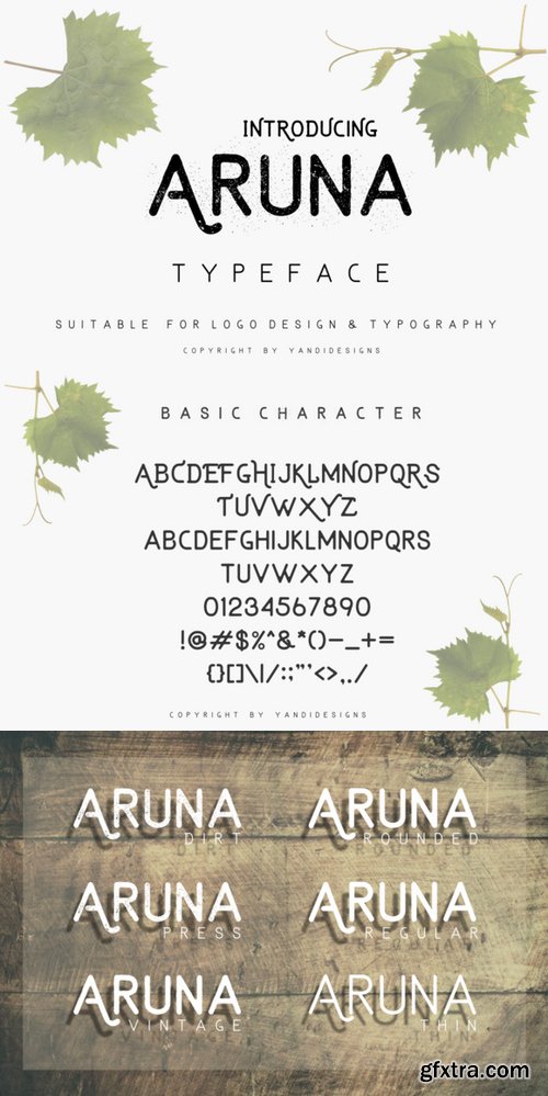 CM - Aruna Typeface 389728