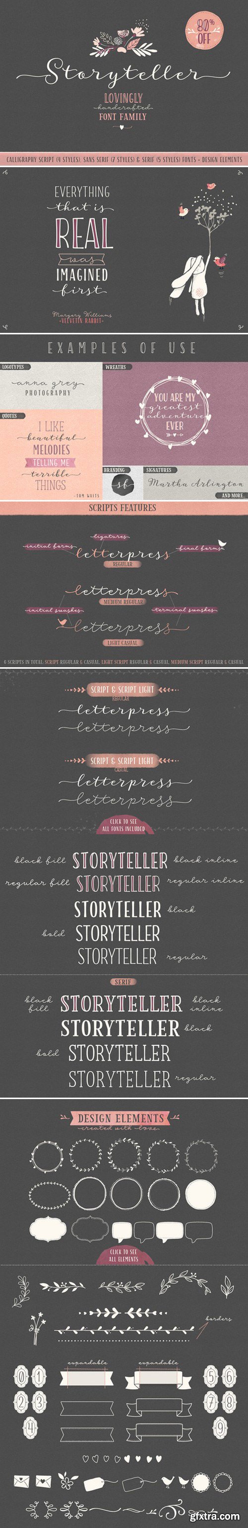 CM - Storyteller Font Family 390317