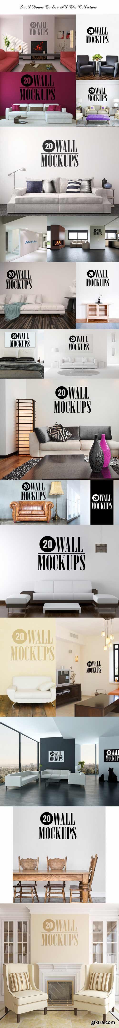 CM - 20 Wall Art Mockups 390403