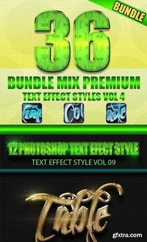 Graphicriver 36 Bundle Mix Premium Text Effect Styles Vol 4 12641353