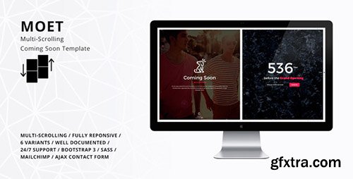 ThemeForest - MOET - Multi-Scrolling Coming Soon Template (Update: 7 August 15) - 12113616