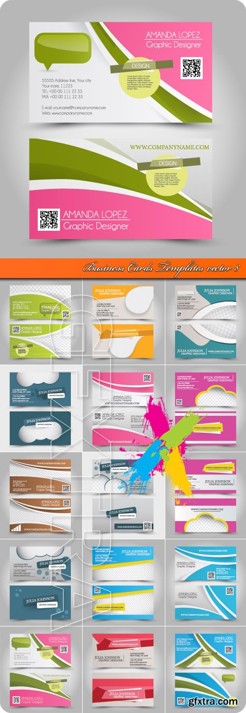 Business Cards Templates vector 8