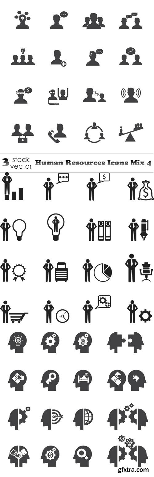 Vectors - Human Resources Icons Mix 4