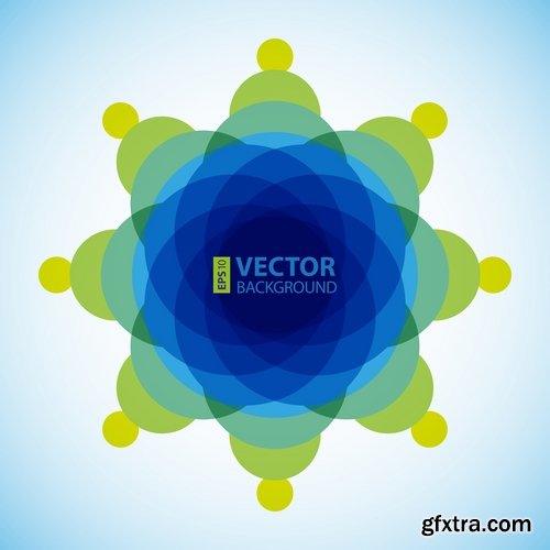 Collection of vector image background banner poster flyer #3-25 EPS