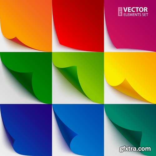 Collection of vector image background banner poster flyer #3-25 EPS