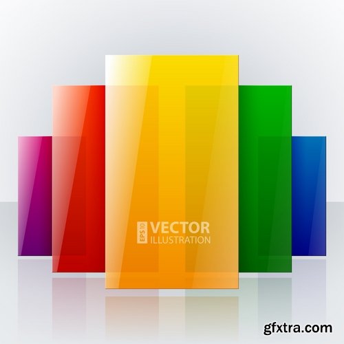 Collection of vector image background banner poster flyer #3-25 EPS