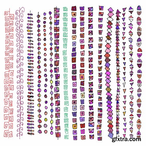 Collection of vector icons flat picture on various subjects #2- 25 EPS