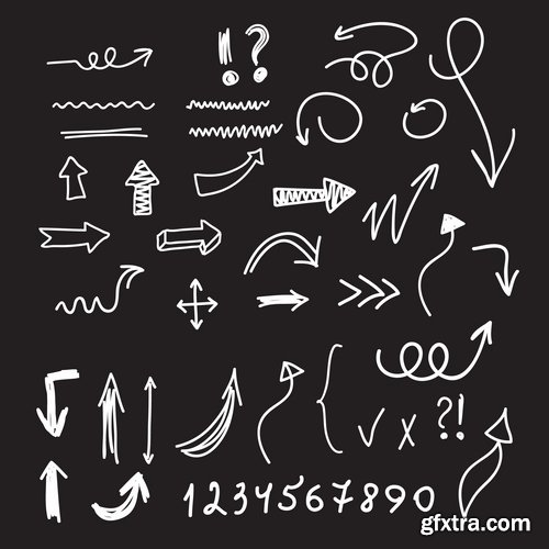 Collection of vector icons flat picture on various subjects #2- 25 EPS