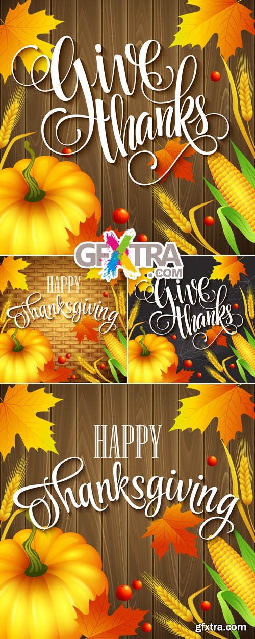 Happy Thanksgiving Day Vector 2