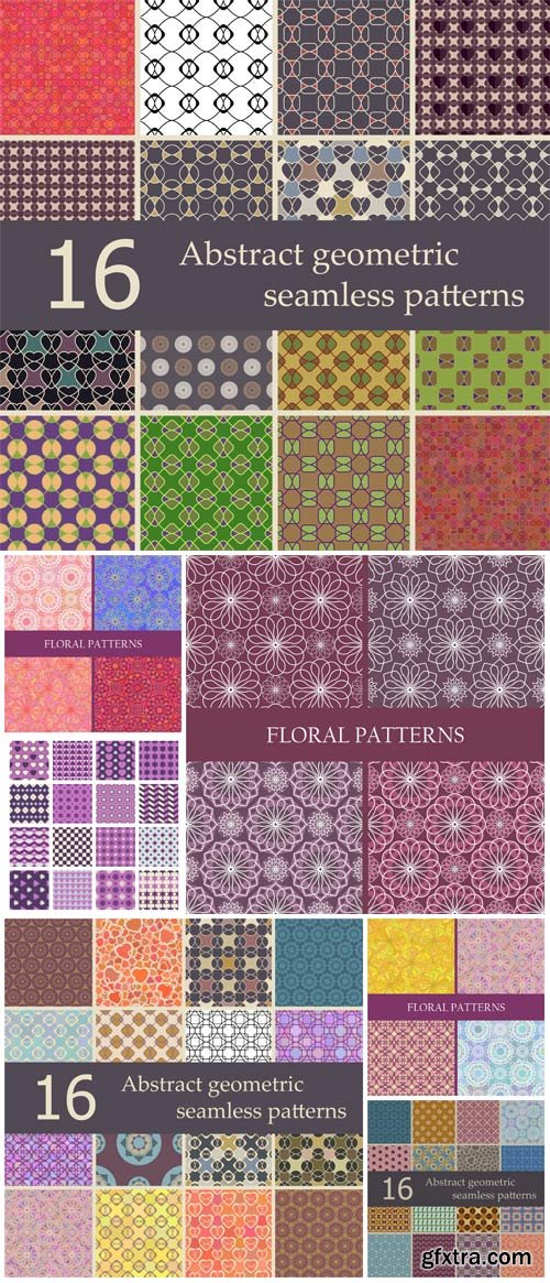 Collection of abstract geometric patterns