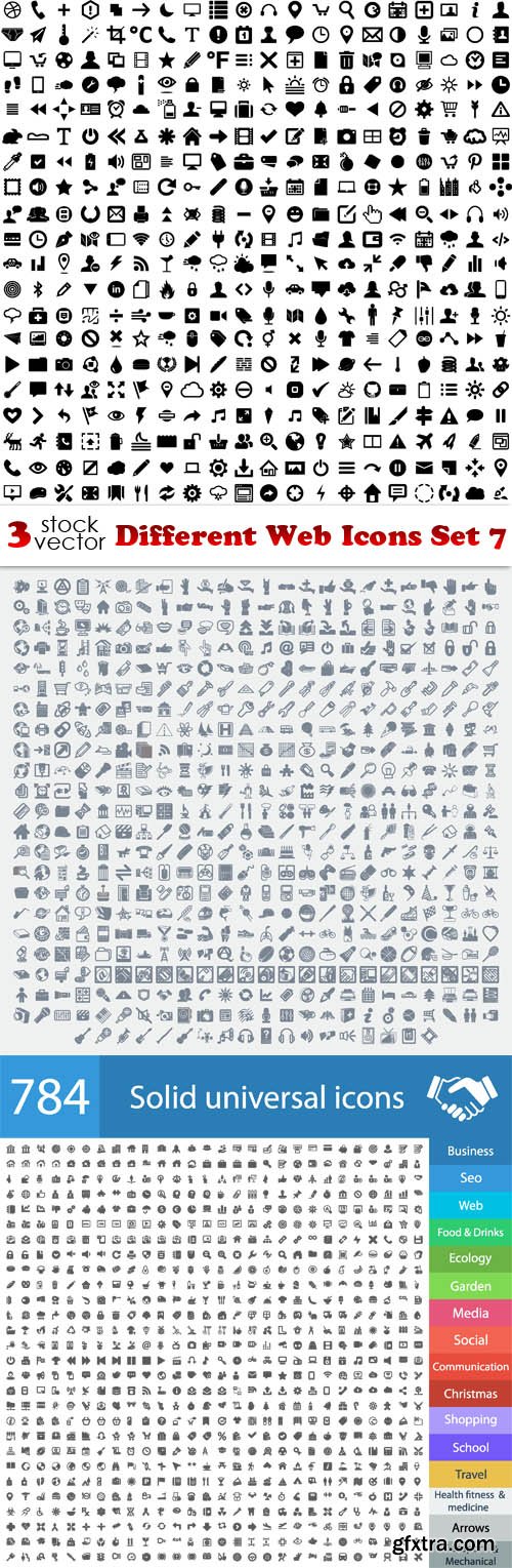 Vectors - Different Web Icons Set 7