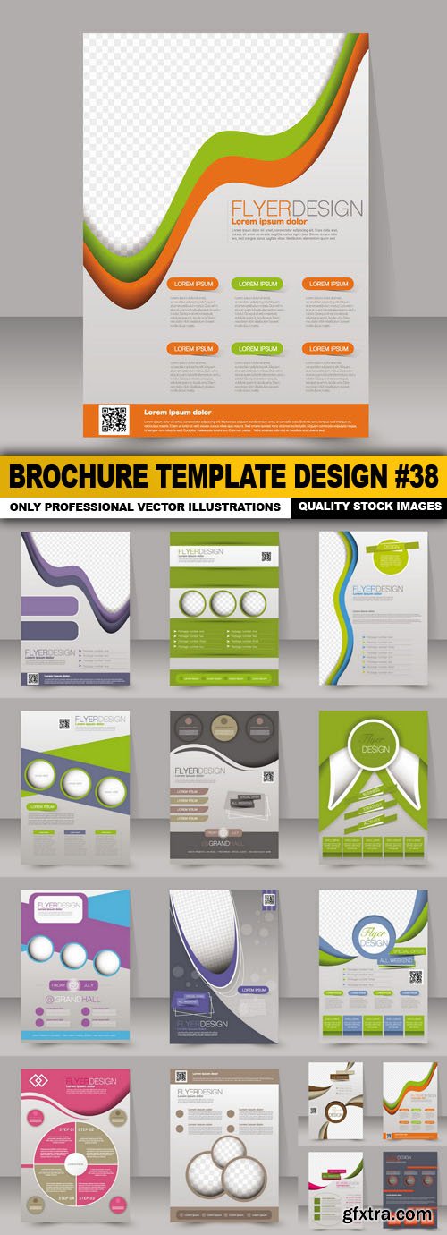 Brochure Template Design #38 - 15 Vector