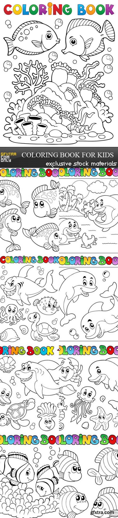 Coloring Book for Kids - 9xEPS