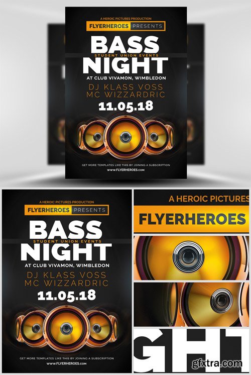 Bass Night Flyer Template