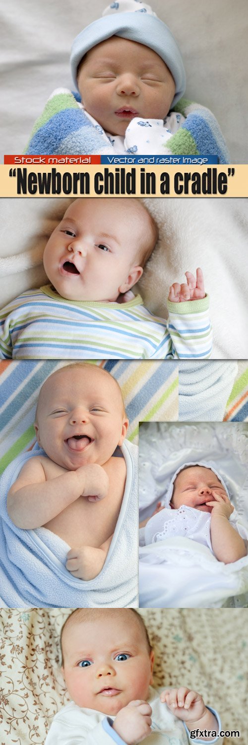 Newborn smiling child