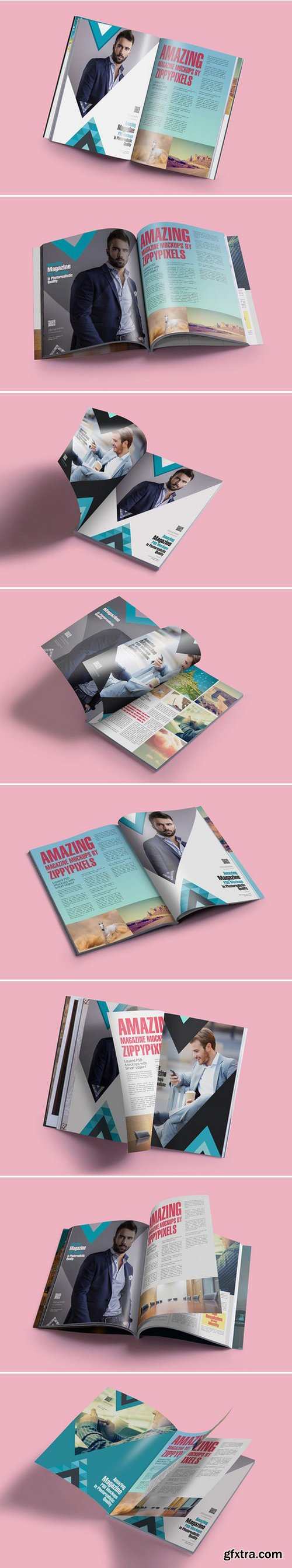 CM - Awesome Magazine PSD Mockups Vol. 2 386329