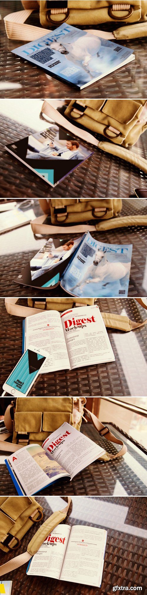 CM - Digest-Sized Magazine Mockups Vol. 3 389924