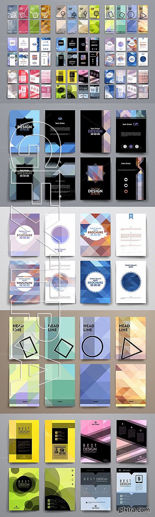 CM - Big Pack Various Geometric Templates 391899