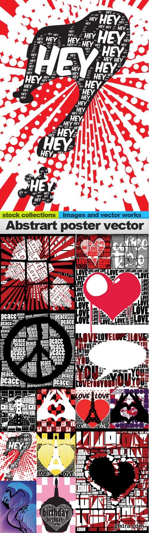 Abstrart poster vector, 15 x EPS