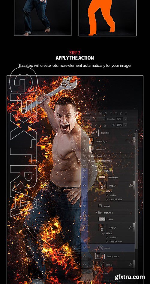 GraphicRiver - Real Burn Photoshop Action 13093035